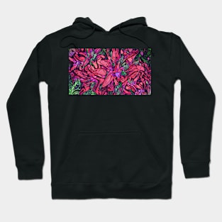 Dried Rose Petals Pattern Hoodie